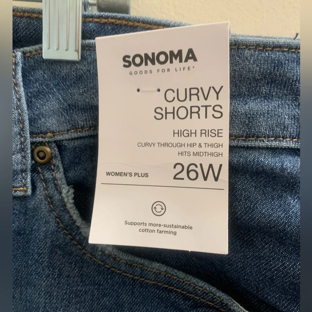 NWT Sonoma curvy high rise shorts - Picture 2 of 5